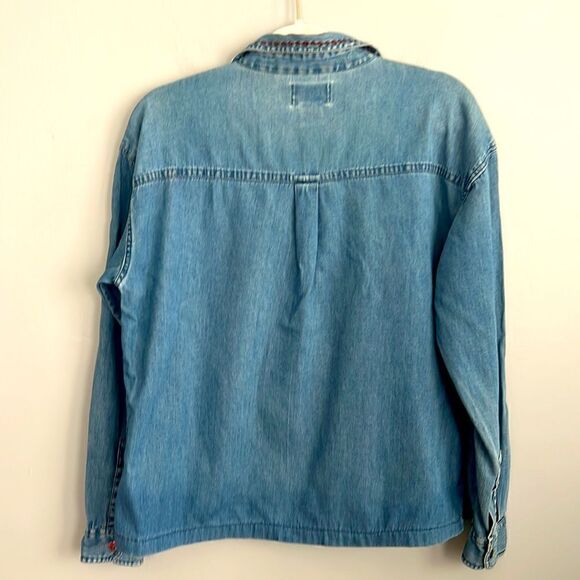 Vintage Women’s Small denim shirt Noah’s Arc animal theme Grandmacore - Picture 12 of 14